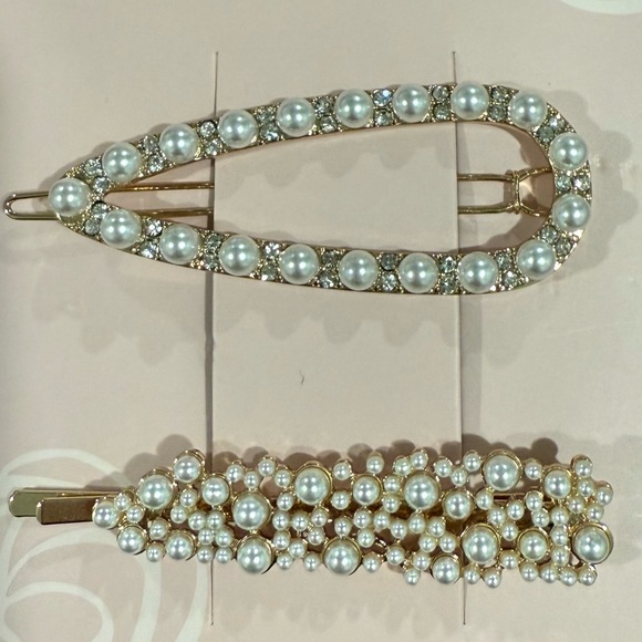 Accessories - Elegant Pearl Hair Clips Set